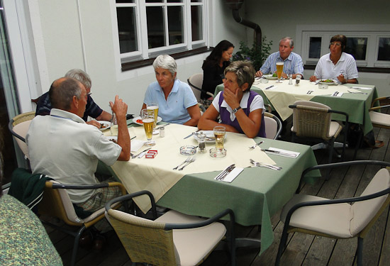 die Verpflegung vom Golfrestaurant war perfekt